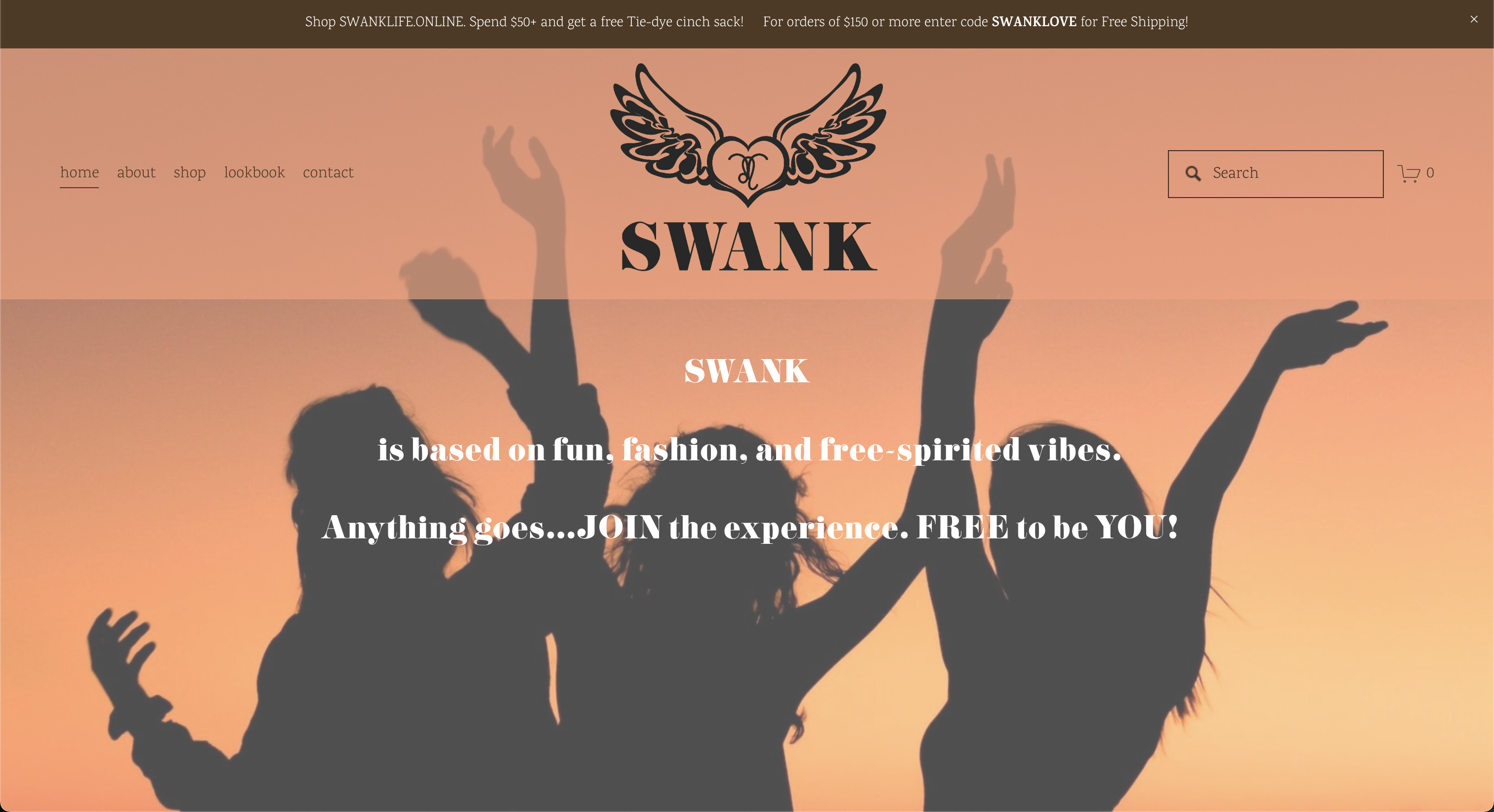 SWANK Life homepage